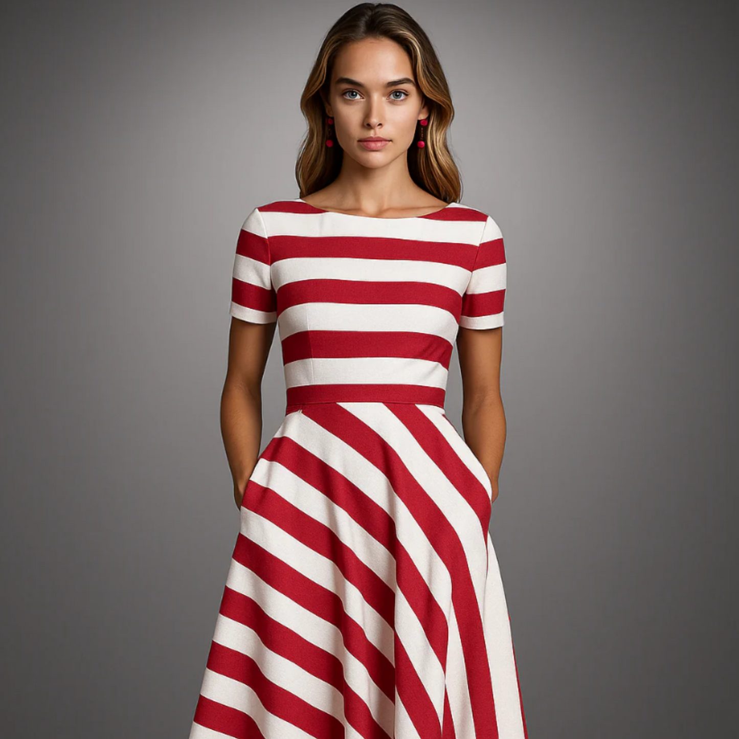 Rosa™ | Vestido ligero con rayas sutiles
